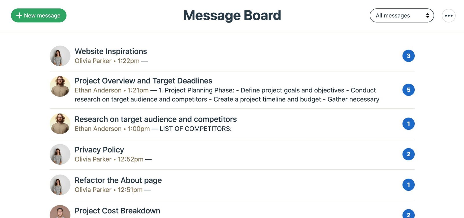 Image of Note-taking app of Basecamp