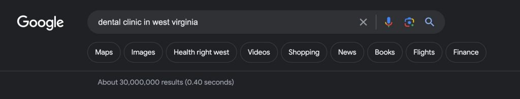 Search result of keyword dental clinic in west virginia