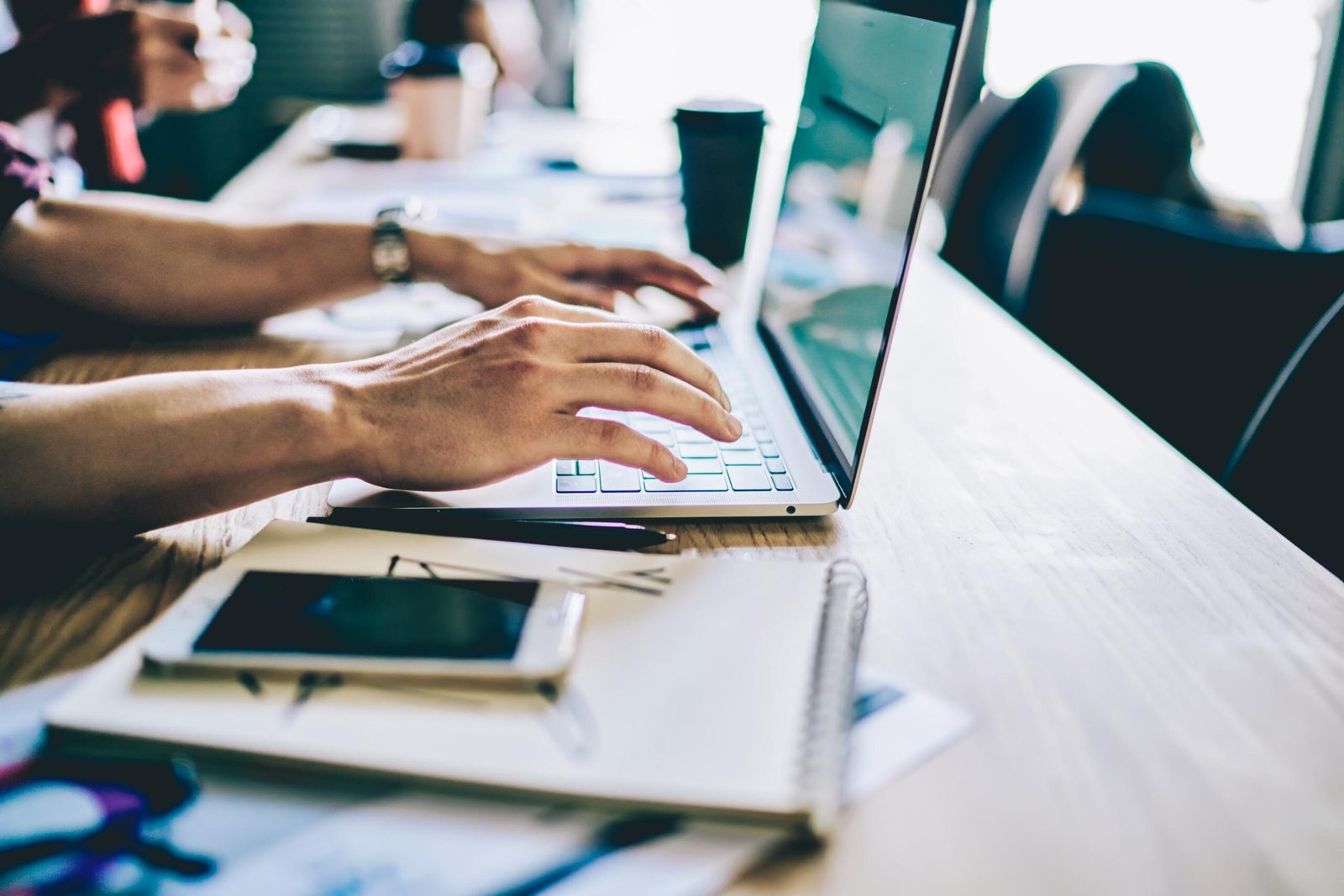 Image of developer working on website maintenance