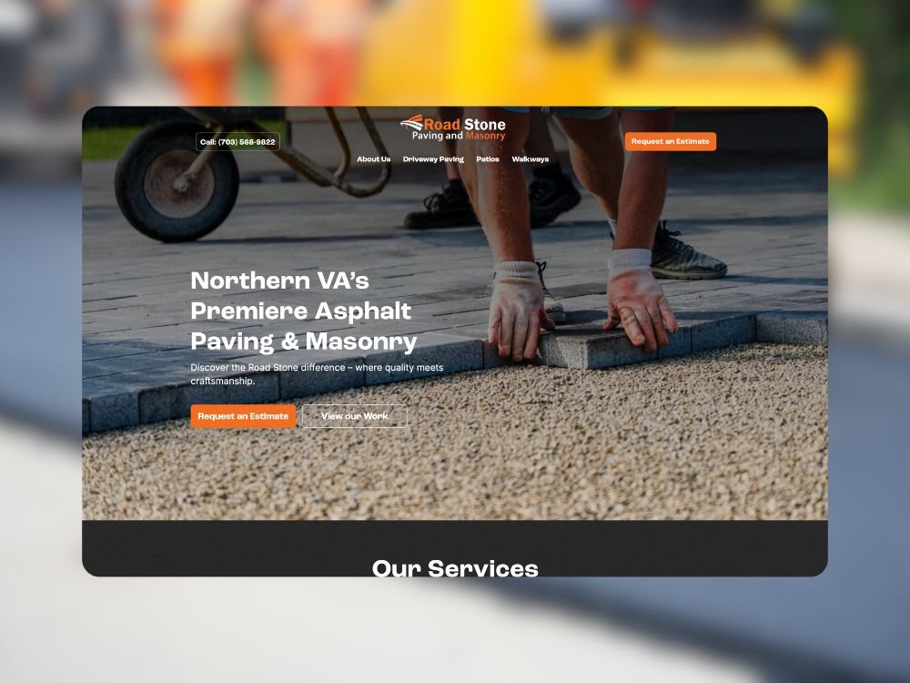 Featured image of Road Stone Paving website