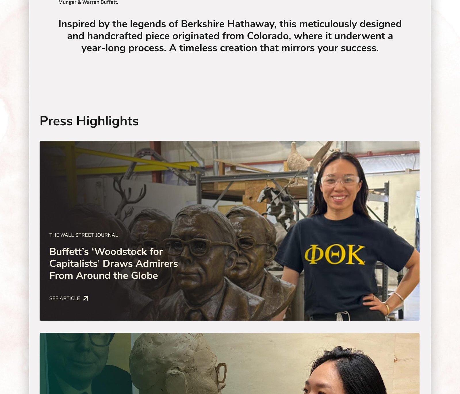 Image of Berkshire Legends home page design (slice - 2). This is an e-commerce web design project.